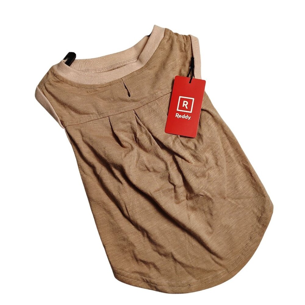 Reddy Dog Large Lightweight Pink Pleated Tank Top Made With Recycled Material